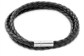 Juodos dirbtinos odos pinta apyrankė