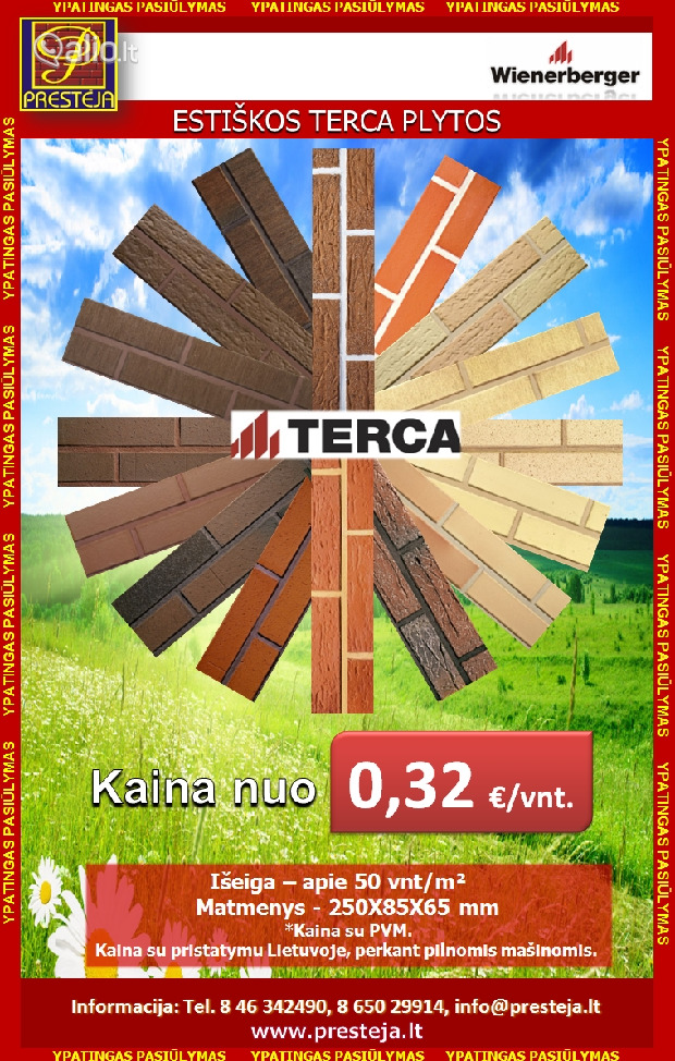 Statybinės apdailos medžiagos nuo pamatų iki stogo