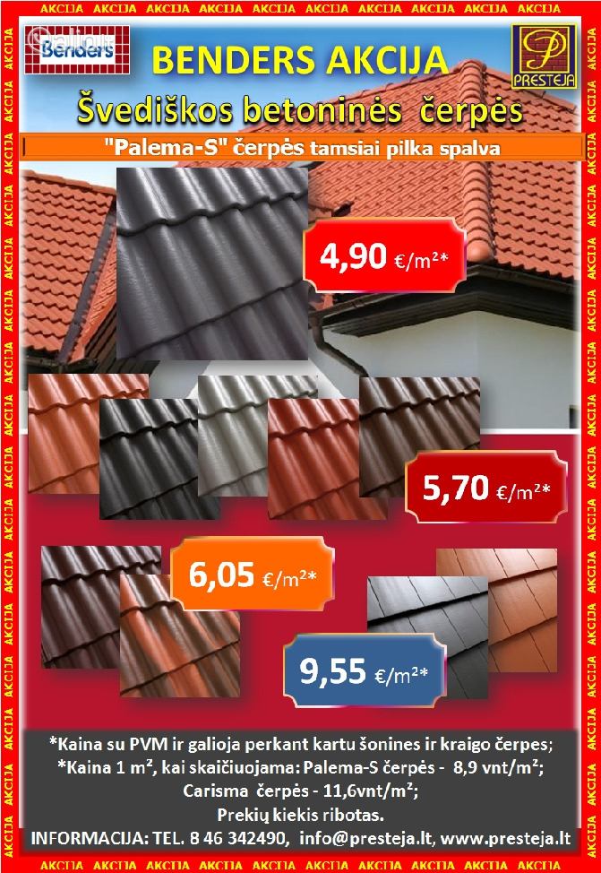 Statybinės apdailos medžiagos nuo pamatų iki stogo