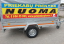 Syland nuoma 200-130-80 750 kg, Lengvojo automobilio priekaba, Bortinė su tentu