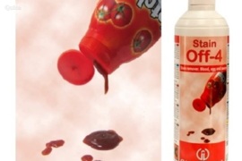 Audinių dėmių valiklis padažų, make-up, vaisių ir daržovių dėmėms STAIN OFF4
