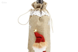 Kalėdinė butelio dekoracija