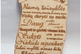 Graviruotos medinės dovanos