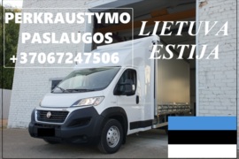 Įmonių ir gyventojų turto perkraustymas (perkraustymo paslaugos) Lietuva / Estija