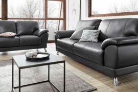 Minkštas komplektas Nr120 3+2 juodas naturali oda