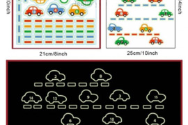 Tamsoje šviečiantis sienos lipdukas 