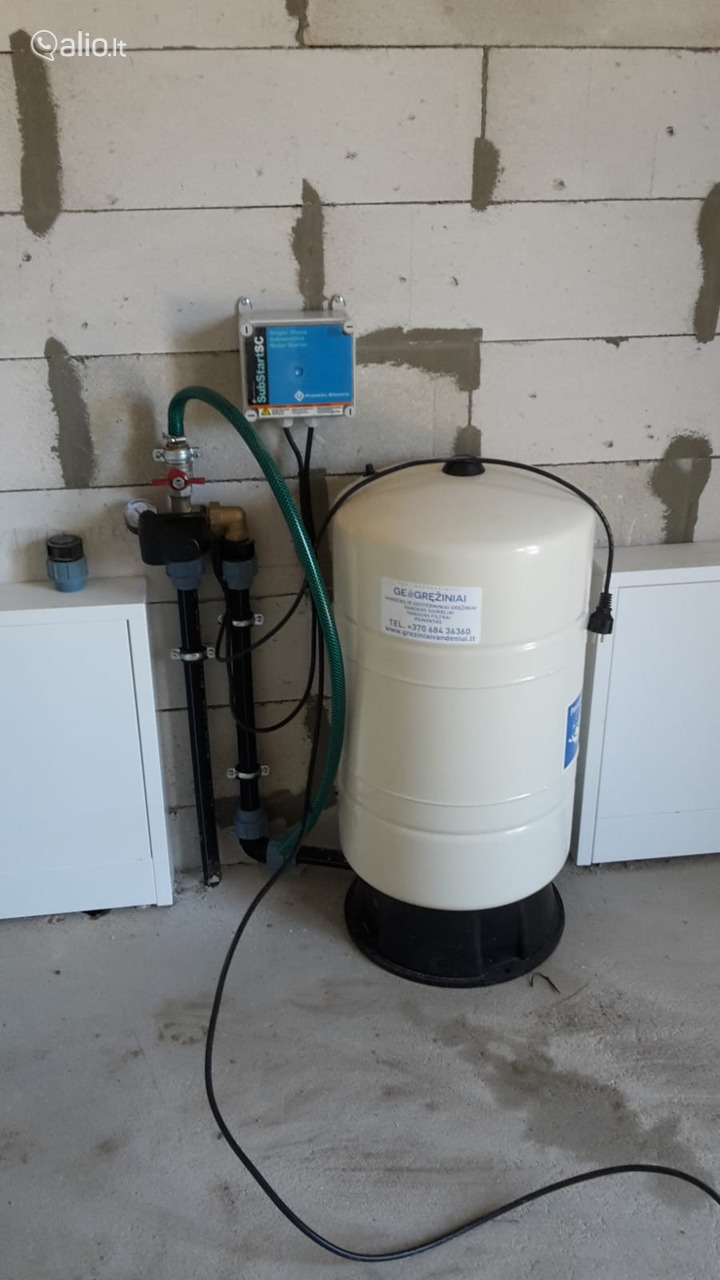 Gręžiniai vandeniui ir geoterminiam šildymui,Vandens ir nuotekų sistemų įrengimas,Gręžinių remontas