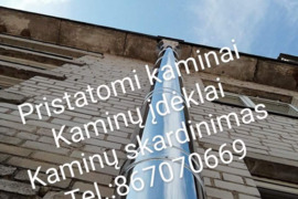 Kaminai Pristatomi kaminai Kaminu ideklai įndeklai Kaminu skardinimas MONTAVIMAS
