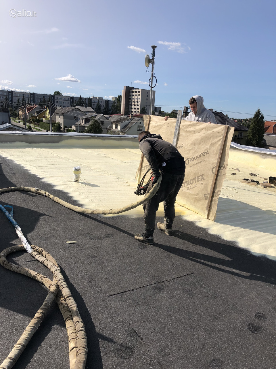 Plokščių stogų dengimas Klaipėdoje