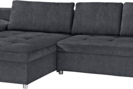 Minkštas kampas XXL L formos Nr45 pilkas