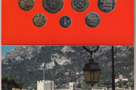Pilnas Monaco 1995 m. monetų rinkinys