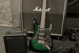 Elektrinė gitara kolonėlė komplektas
