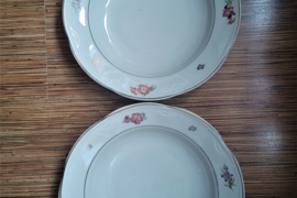 Lėkštės sriubai. Dvi. Ryga RPF