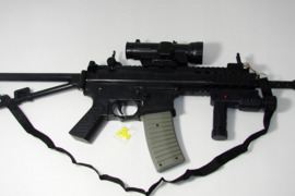 Pasunkintas Airsoft automatas G36 su optika