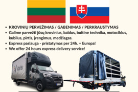 Krovinių pervežimas: iš Slovakijos, į Slovakiją - VORIS,UAB