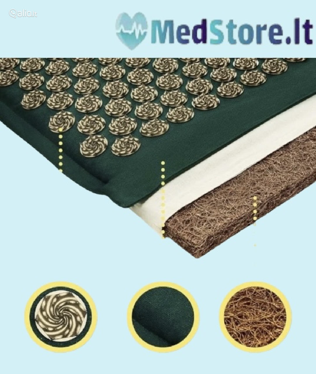 Didelis masažo ir akupresūros rinkinys Ecomat11b