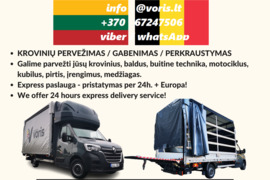 Iš Belgijos -- rytoj / šiandien.  KROVINIŲ PERVEŽIMAS / GABENIMAS / PERKRAUSTYMAS   Galime parvežti 