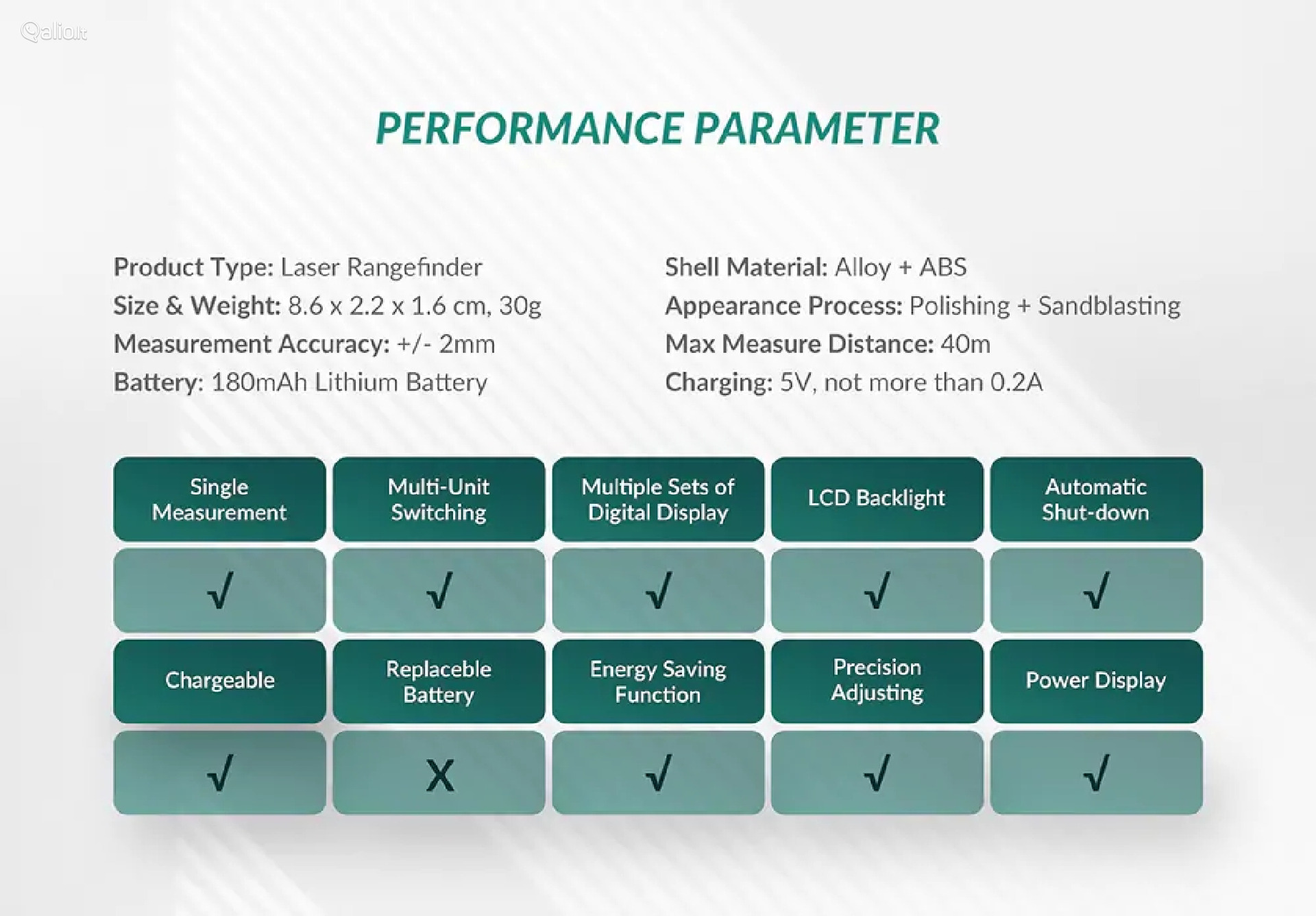Xiaomi Lazerinis metras atstumo matuoklis ruletė