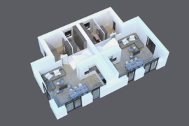 Parduodamas naujai pastatytas sublokuotas A++ klasės namas Vilniuje, Baltupiuose