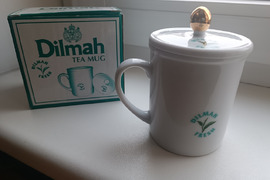 Dilmah arbatos puodelis su dangteliu