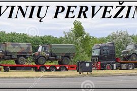  Pervežimai tentais, izotermais, šaldytuvais, platformomis, mikroautobusais  Lithuania - Europe - Li