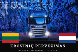 Krovinių pervežimas NL Olandija Lietuva – Kiekvieną dieną ---   | info@voris.lt