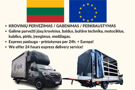 EXPRES / SKUBIŲ / DEGANČIŲ Krovinių gabenimas Europoje Lithuania - Europe - Lithuania *** Tentiniai 