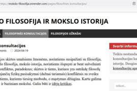 Nestandartinės filosofinės konsultacijos kartu su mokslo istorija
