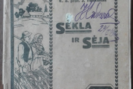 1596. SĖKLA IR SĖJA reta antikvarinė-kolekcinė