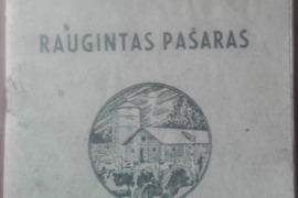 1635. RAUGINTAS PAŠARAS labai reta antikvarinė-kolekcinė