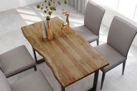 Valgomojo stalas, 140x70x76cm, akacijos medienos masyvas