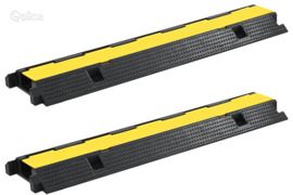 vidaXL Kabelių apsaugos, 2vnt., 1 kanalas, guminė, 100cm