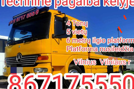 Technine pagalba kelyje, krovinių gabenimas