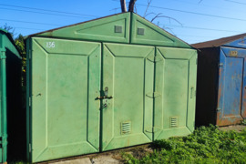 Klaipėdoje, Šilutės pl., šalia „Klaipėdos kranų“, parduodamas metalinis garažas