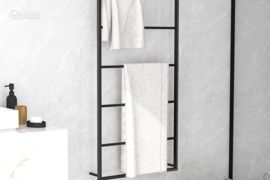 vidaXL Rankšluosčių kabykla, juodos spalvos, 60x10x116cm, plienas