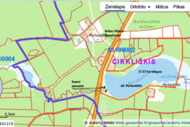 Parduodamas  RETO GROŽIO 17.57 ha miškų ūkio paskirties sklypas su jame esančiu Peršaukščio ežeru.