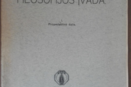 1772. FILOSOFIJOS ĮVADA
