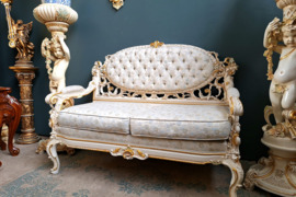 Baroko stiliaus SILIK dvivietė sofa