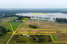 300 m. nuo Ilgio ežero, rekreacinės paskirties, 0,8967 ha sklypas, Davainiškių k. Alytaus rajone.