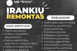 Sodo technikos remontas