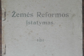 1874. ŽEMĖS REFORMOS ĮSTATYMAS 