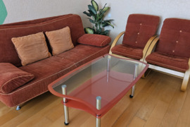 Sofa ir du foteliai