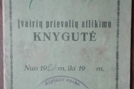 1906. ĮVAIRIŲ PRIEVOLIŲ ATLIKIMO KNYGYTĖ 