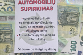 AUTOMOBILIU SUPIRKIMAS GEROMIS KAINOMIS