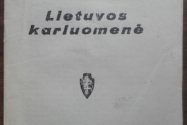 1980. LIETUVOS KARIUOMENĖ unikali antikvarinė-kolekcinė