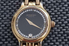 Raymond Weil paauksuotas su deimantais