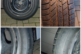 Atsarginis ratas R15, 5x112, 66.6 mm, ET 54, 5,5J, su nauja Michelin padanga 100% , R15 195/50 82T. 