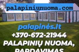 Parduodu naujas ir naudotas PVC šventines palapines. Paviljoną galiu išnuomoti