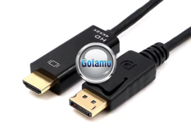 DisplayPort į HDMI laidas 1.8 metro WWW.GOTAMO.LT