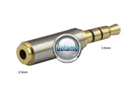 AUX 3.5mm į AUX 2.5mm lizdą jungtis TRRS WWW.GOTAMO.LT